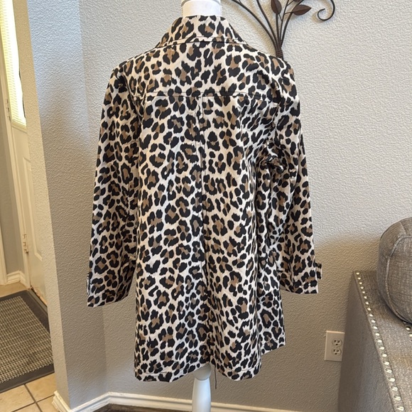 Kate Spade New York Leopard Print Trench Coat - Picture 9 of 15
